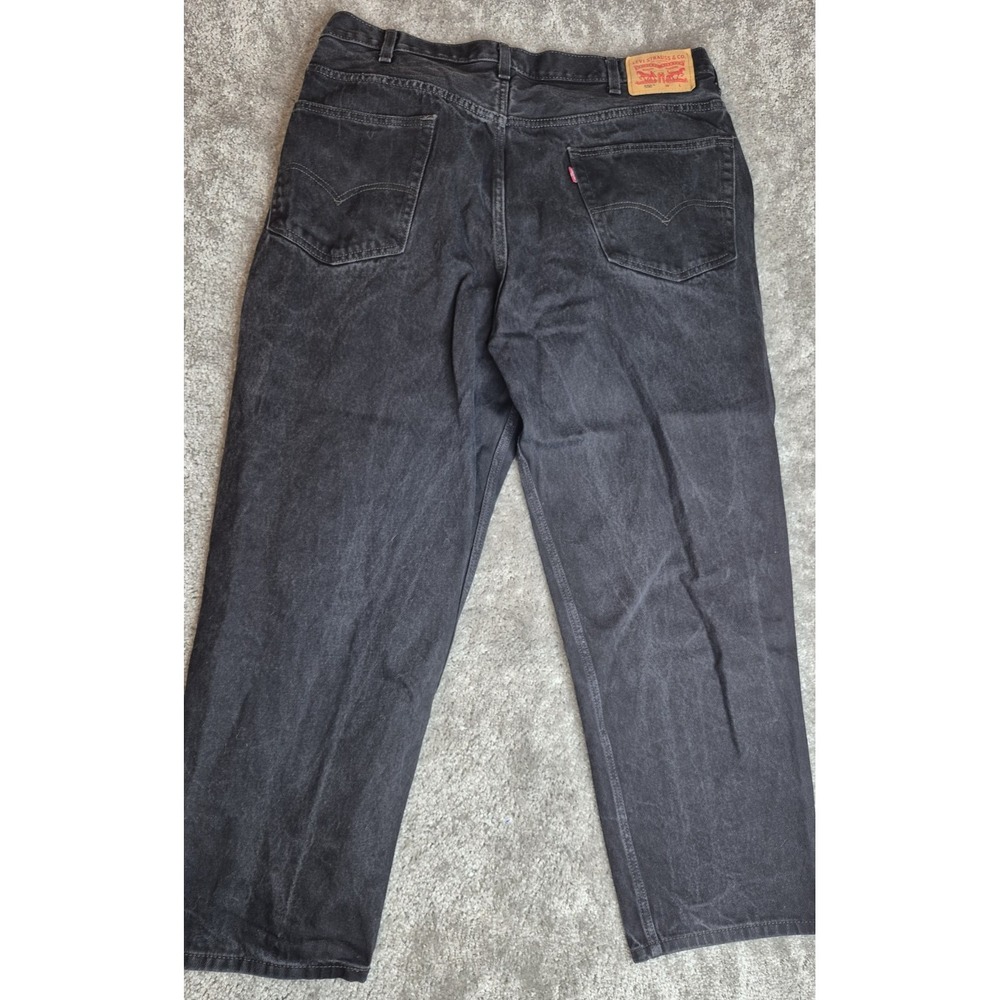 VTG Levis 550 Jeans Mens‎ 44x30 Black Made in USA 90s Y2K Relaxed